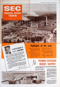 'SEC Progress Review 1959" - front