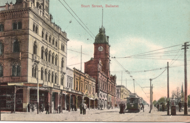 Postcard - "Sturt Street Ballarat" 