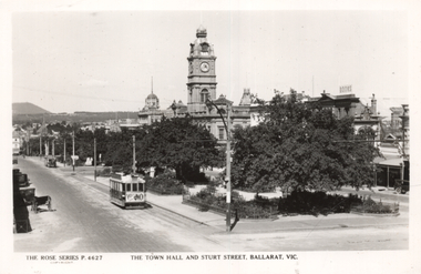 The Town Hall and Sturt St Ballarat Vic