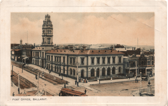 Postcard - "Post Office, Ballarat"