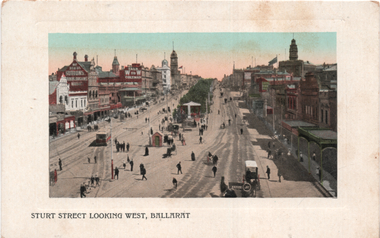 "Sturt Street looking west, Ballarat"