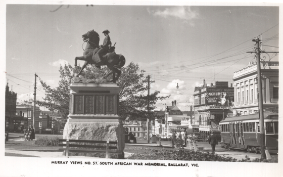 "Murray Views No. 57 South African War Memorial Ballarat Vic"