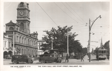 "The Town Hall and Sturt Street Ballarat Vic"