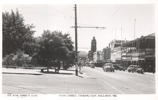 "Sturt Street, looking east, Ballarat Vic"