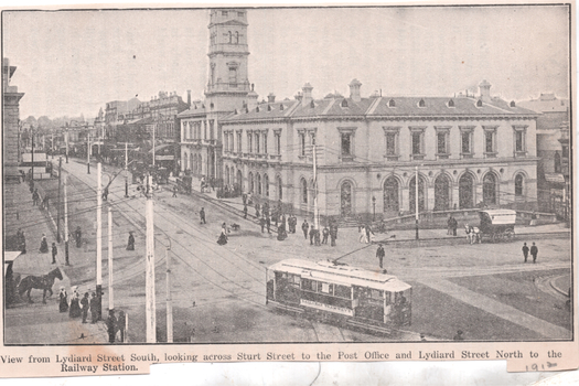 "View from Lydiard Street South looking across Sturt St"