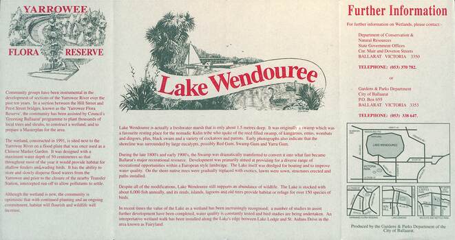 Pamphlet - "Wetlands in Ballarat" - page 2