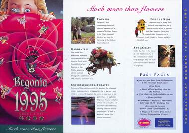 Pamphlet - "Begonia 1995" - page 1 of 2