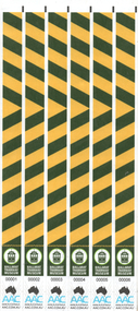 Sheet of BTM wrist bands