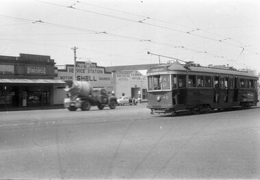 Tram 40 - Mercer St, city end 