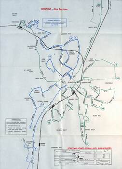 Public Transport Map - Bus - Bendigo