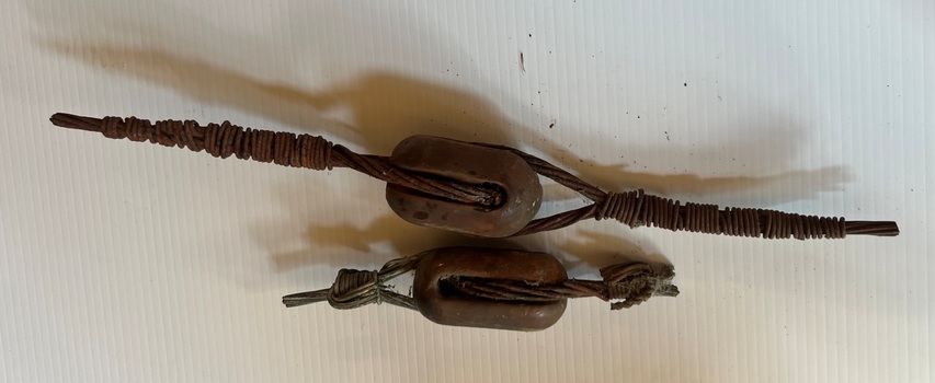 Part of overhead - corroded span wire