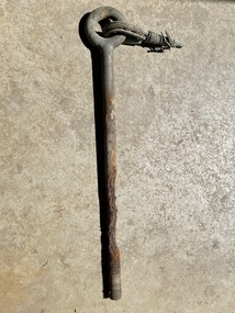 Part of overhead - corroded eye bolt - 1