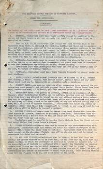 "Rules for Conductors" - ESCo - first sheet
