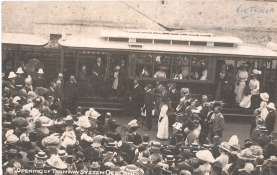 "Opening of Tramway System Geelong"