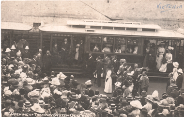 "Opening of Tramway System Geelong"