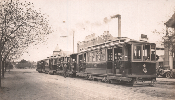 Tram 4 and others - school excursion