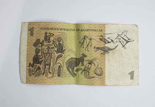 One Dollar Bank Note - Back