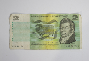 Australian Two Dollar Note - Reverse