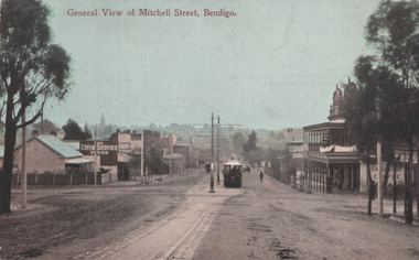 "General view of Mitchell Street Bendigo"