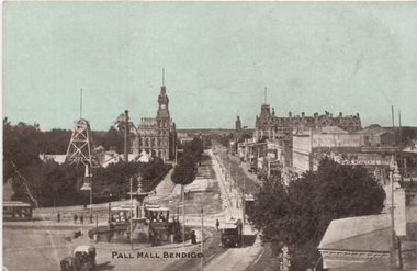 "Pall Mall Bendigo" - looking along from Charing Cross