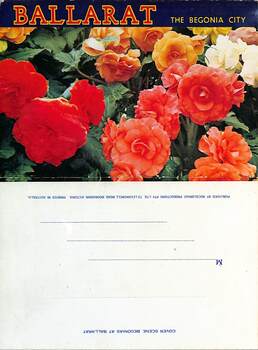 "Ballarat the Begonia City"