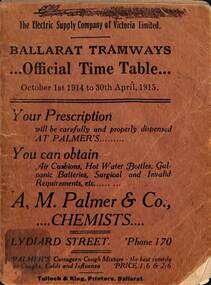 "Official Time table" - cover