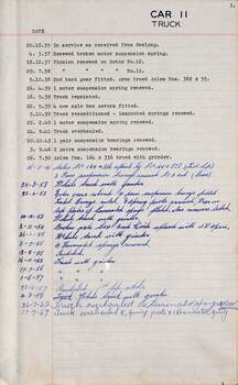 SEC Tramcar record - tram 11 - sheet 6 of 6
