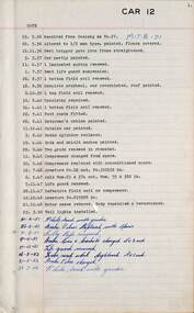 SEC Tramcar record - tram 12 - sheet 1 of 7