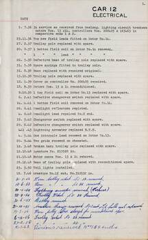 SEC Tramcar record - tram 12 - sheet 6 of 7
