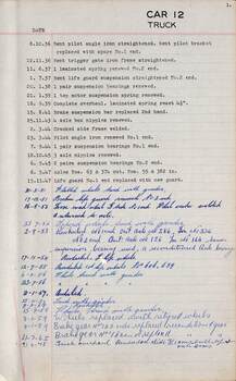 SEC Tramcar record - tram 12 - sheet 7 of 7