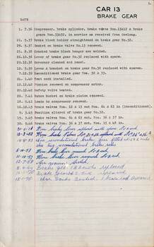 SEC Tramcar record - tram 13 - sheet 4 of 6