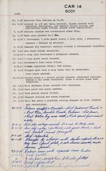 SEC Tramcar record - tram 14 - sheet 2 of 6