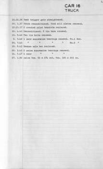 SEC Tramcar record - tram 16 sheet 5 of 5