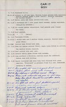 SEC Tramcar record - tram 17 - card 2 of 6