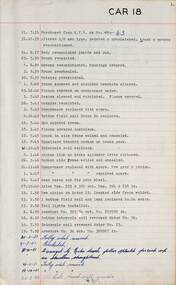SEC Tramcar record - tram 18 sheet 1 of 6