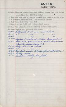 SEC Tramcar record - tram 18 sheet 5 of 6
