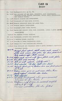 SEC Tramcar record - tram 19 - sheet 2 of 5