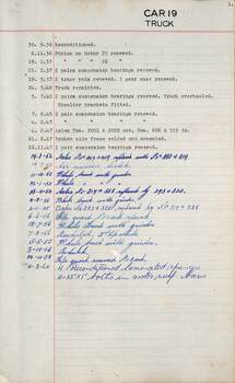 SEC Tramcar record - tram 19 - sheet 5 of 5