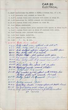 SEC Tramcar record - tram 20 - sheet 4 of 5