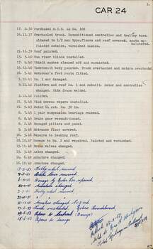 SEC Tramcar record - tram 24 sheet 1 of 5