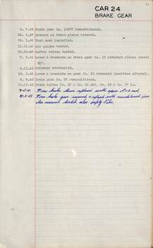 SEC Tramcar record - tram 24 sheet 3 of 5