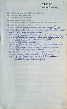 SEC Tramcar record - tram 26 sheet 3 of 5