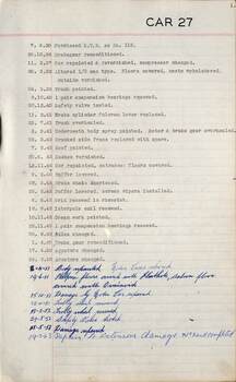 SEC Tramcar record - tram 27 - sheet 1 of 6