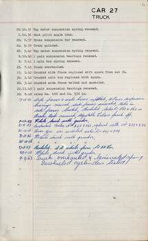 SEC Tramcar record - tram 27 - sheet 6 of 6