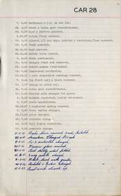 SEC Tramcar record - tram 28 - sheet 1 of 5