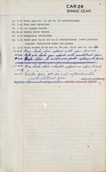 SEC Tramcar record - tram 28 - sheet 3 of 5