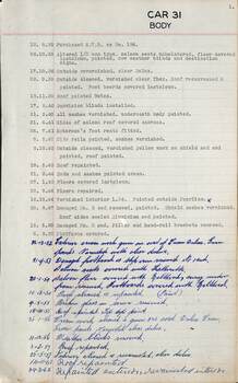 SEC Tramcar record - tram 31 sheet 2 of 5