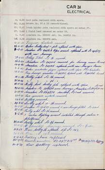 SEC Tramcar record - tram 31 sheet 4 of 5