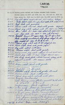 SEC Tramcar record - tram 35 - sheet  5 of 5