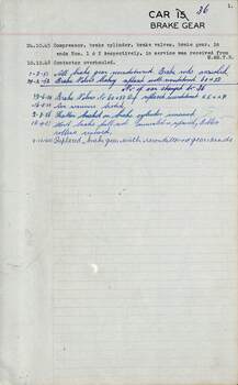SEC Tramcar record - tram 36 - sheet 3 of 5